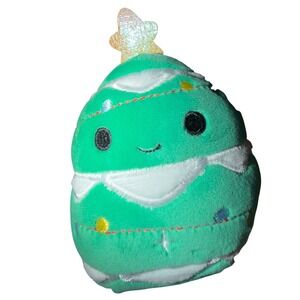 Squishmallows Johan Christmas Tree Plush 5 Inch Green Holiday Decor